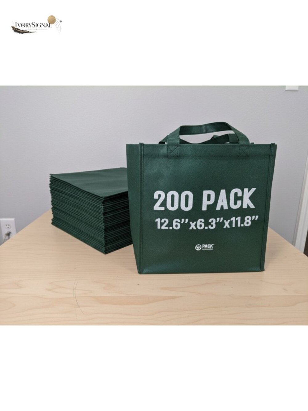 Reusable Grocery Bags Non Woven with Handles Foldable Portable Tote